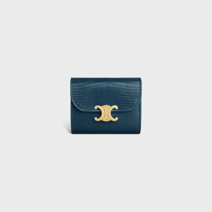 Small Flap Wallet Triomphe in Lizard Small Flap Wallet Triomphe in Lizard