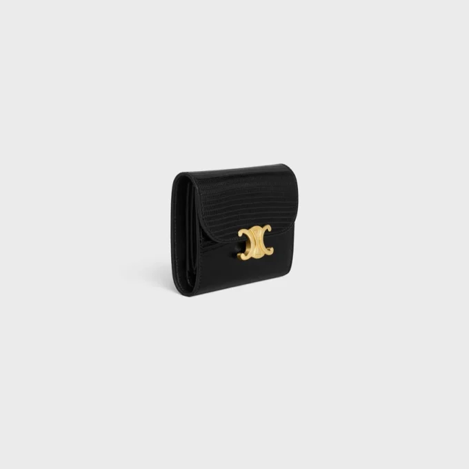 Small Flap Wallet Triomphe in Lizard Small Flap Wallet Triomphe in Lizard