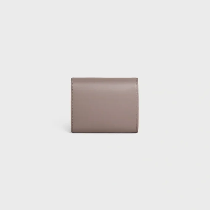 Small Flap Wallet Triomphe in Shiny Calfskin Small Flap Wallet Triomphe in Shiny Calfskin