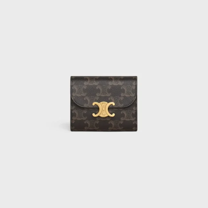 Small Flap Wallet Triomphe in Triomphe Canvas Small Flap Wallet Triomphe in Triomphe Canvas
