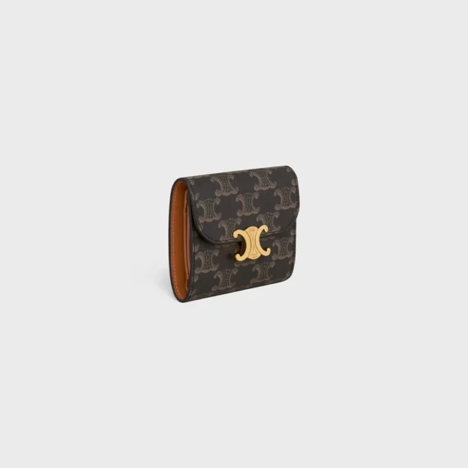 Small Flap Wallet Triomphe in Triomphe Canvas Small Flap Wallet Triomphe in Triomphe Canvas