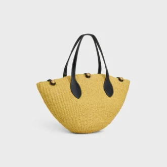 small triomphe beads basket in sisal and calfskin 2 2 330x330 - Small Triomphe Beads Basket in Sisal and Calfskin