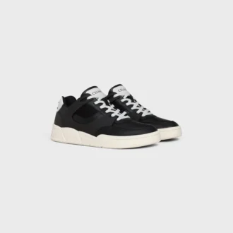 Sneaker Trainer Ct-09 in Calfskin and Mesh