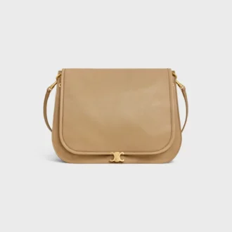 Soft Triomphe Besace  in Supple Shiny Lambskin