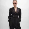 Spencer Tux Jacket in Wool Gabardine