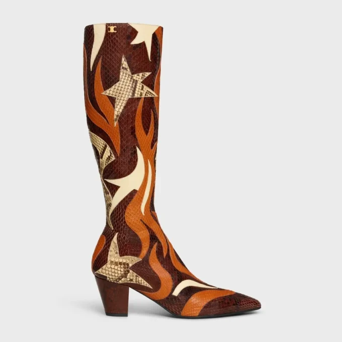 Stage – High Boot in Python Patchwork Stage – High Boot in Python Patchwork