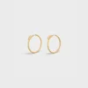 Systeme Large Hoops in Yellow Gold and Diamonds Systeme Large Hoops in Yellow Gold and Diamonds