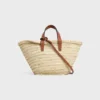 Teen Celine Classic Panier in Palm Leaves and Calfskin