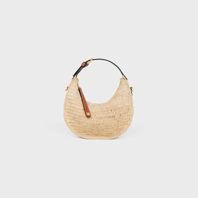 Teen Celine Lulu in Raffia and Natural Calfskin