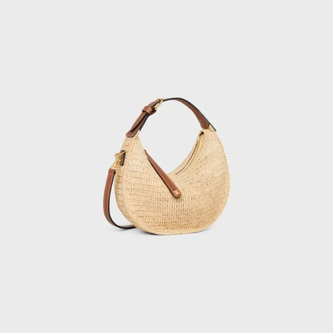 Teen Celine Lulu in Raffia and Natural Calfskin