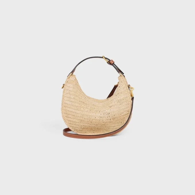 Teen Celine Lulu in Raffia and Natural Calfskin