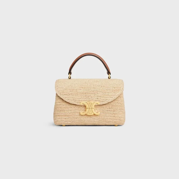 Teen Nino Bag in Raffia and Calfskin
