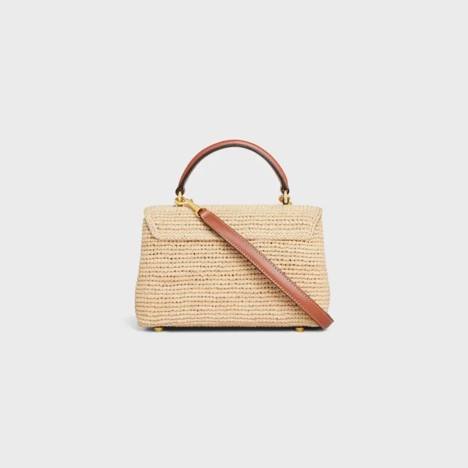 Teen Nino Bag in Raffia and Calfskin