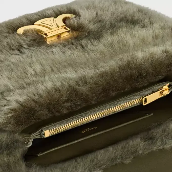 Teen Nino Bag in Shearling and Suede Calfskin