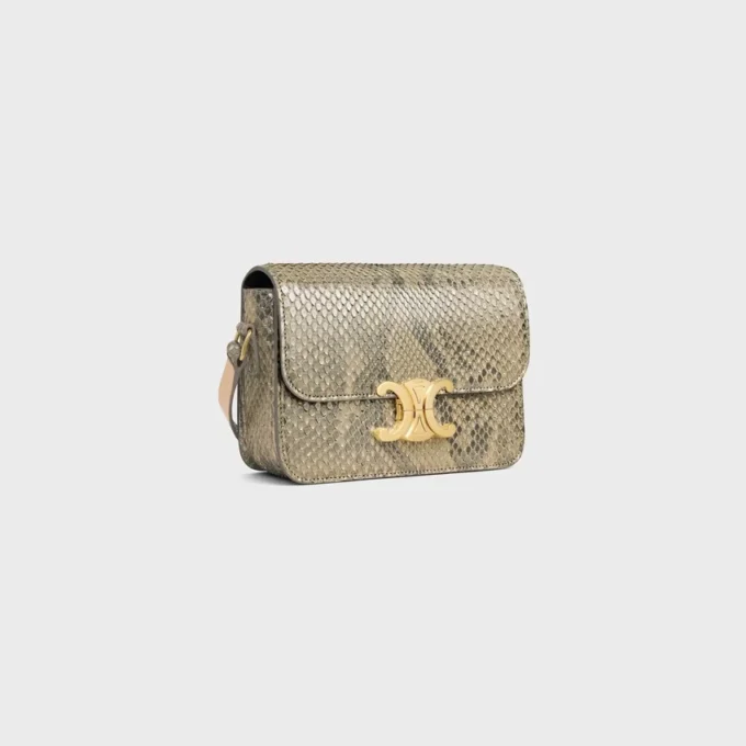Teen Triomphe Bag in Pearly Python Teen Triomphe Bag in Pearly Python