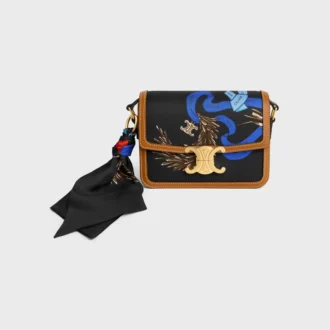 Teen Triomphe in Silk and Natural Calfskin
