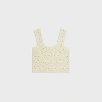 Top in Cotton Pointelle Top in Cotton Pointelle