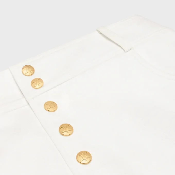 Trapeze Mini Skirt in Cotton Twill Trapeze Mini Skirt in Cotton Twill