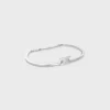 Triomphe Articulated Bracelet in Brass with Rhodium Finish