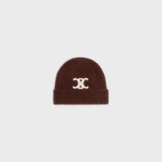Triomphe Beanie in Seamless Cashmere Triomphe Beanie in Seamless Cashmere