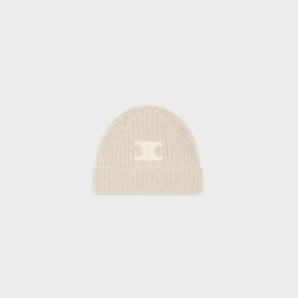Triomphe Beanie in Seamless Cashmere Triomphe Beanie in Seamless Cashmere