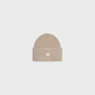 Triomphe Beanie in Seamless Cashmere Triomphe Beanie in Seamless Cashmere