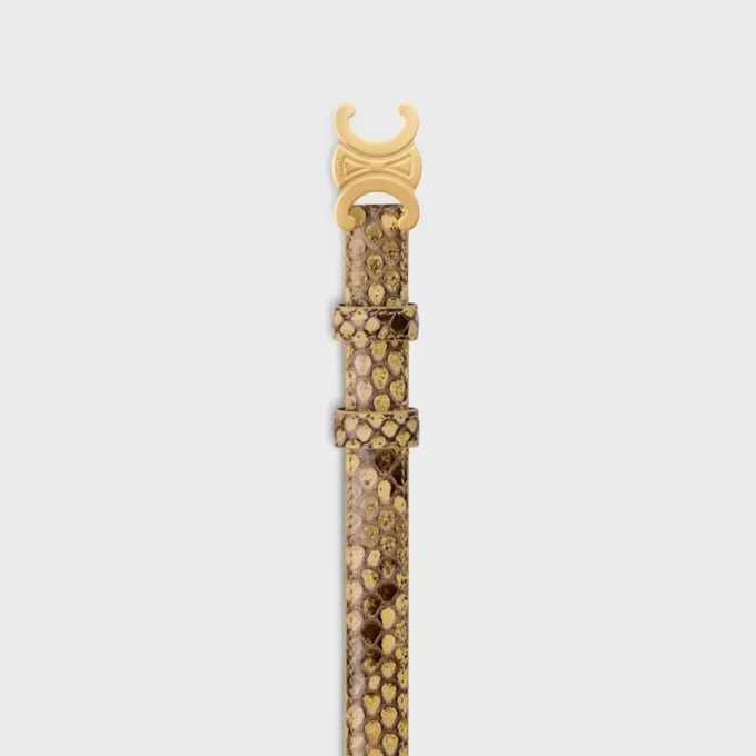 Triomphe Belt 18Mm in Python Triomphe Belt 18Mm in Python