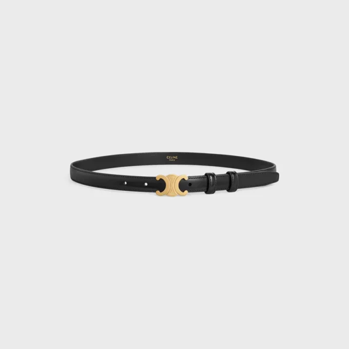 Triomphe Belt 18Mm in Taurillon Leather Triomphe Belt 18Mm in Taurillon Leather