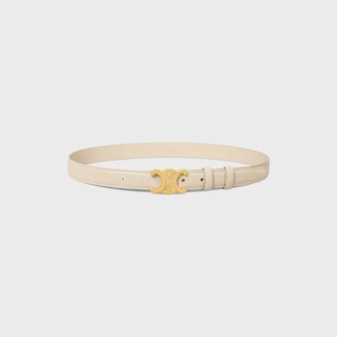 Triomphe Belt 25Mm in Taurillon Leather Triomphe Belt 25Mm in Taurillon Leather