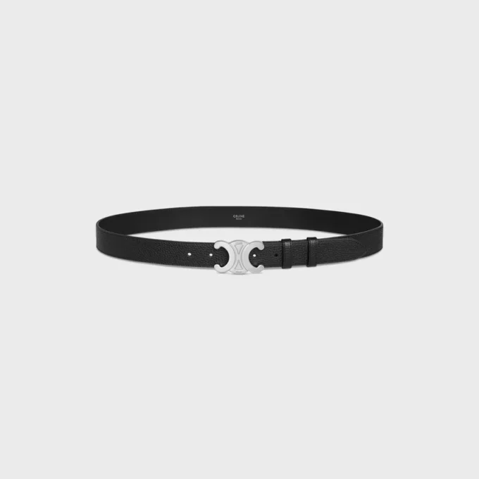 Triomphe Belt 30Mm in Grained Calfskin Triomphe Belt 30Mm in Grained Calfskin