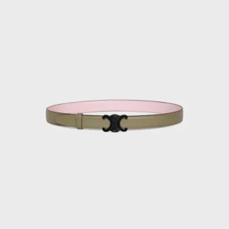 Triomphe Buckle in Metal & Reversible Strap 25Mm in Taurillon
