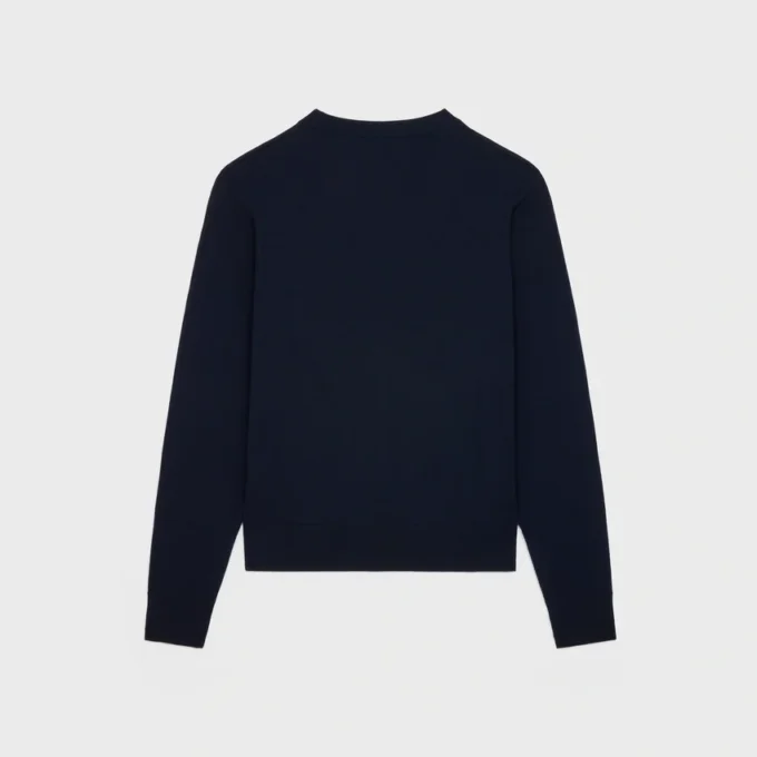 Triomphe Crew Neck Sweater in Fine Wool Triomphe Crew Neck Sweater in Fine Wool