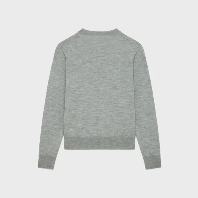Triomphe Crew Neck Sweater in Fine Wool Triomphe Crew Neck Sweater in Fine Wool