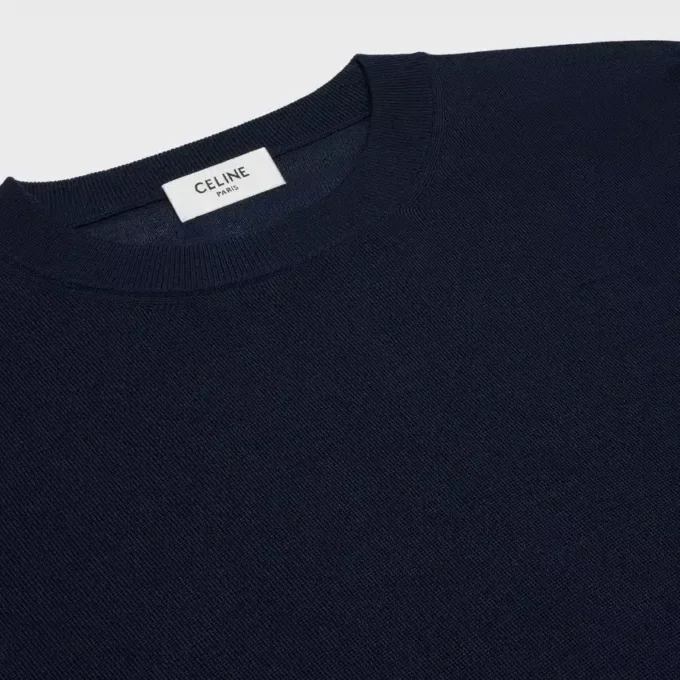 Triomphe Crew Neck Sweater in Fine Wool Triomphe Crew Neck Sweater in Fine Wool
