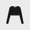 Triomphe Crop Top in Athletic Viscose Triomphe Crop Top in Athletic Viscose