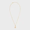 Triomphe Solitaire Sparkle Necklace in Strass and Brass with Gold Finish Triomphe Solitaire Sparkle Necklace in Strass and Brass with Gold Finish