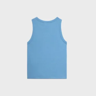 Triomphe Tank Top in Ribbed Cotton Silk