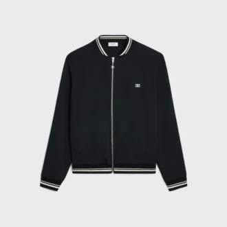 Triomphe Teddy Jacket in Double Face Jersey