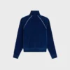 Triomphe Tracksuit Jacket in Velvet Jersey