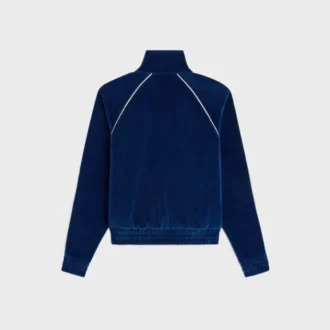 Triomphe Tracksuit Jacket in Velvet Jersey