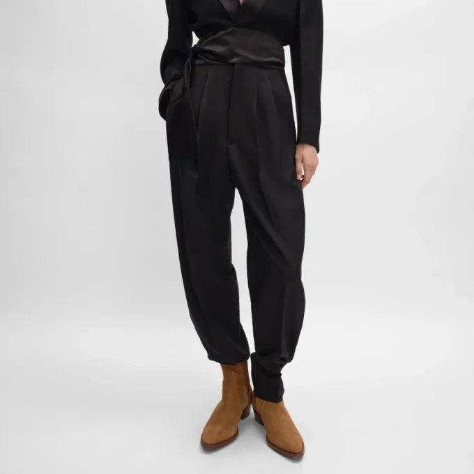 Tux Trousers in Wool Gabardine Tux Trousers in Wool Gabardine